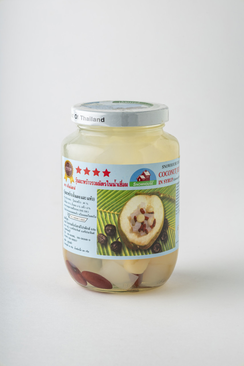 BRAND SNOWHOUSE COCONUT JEL RUAMMIT IN SYRUP